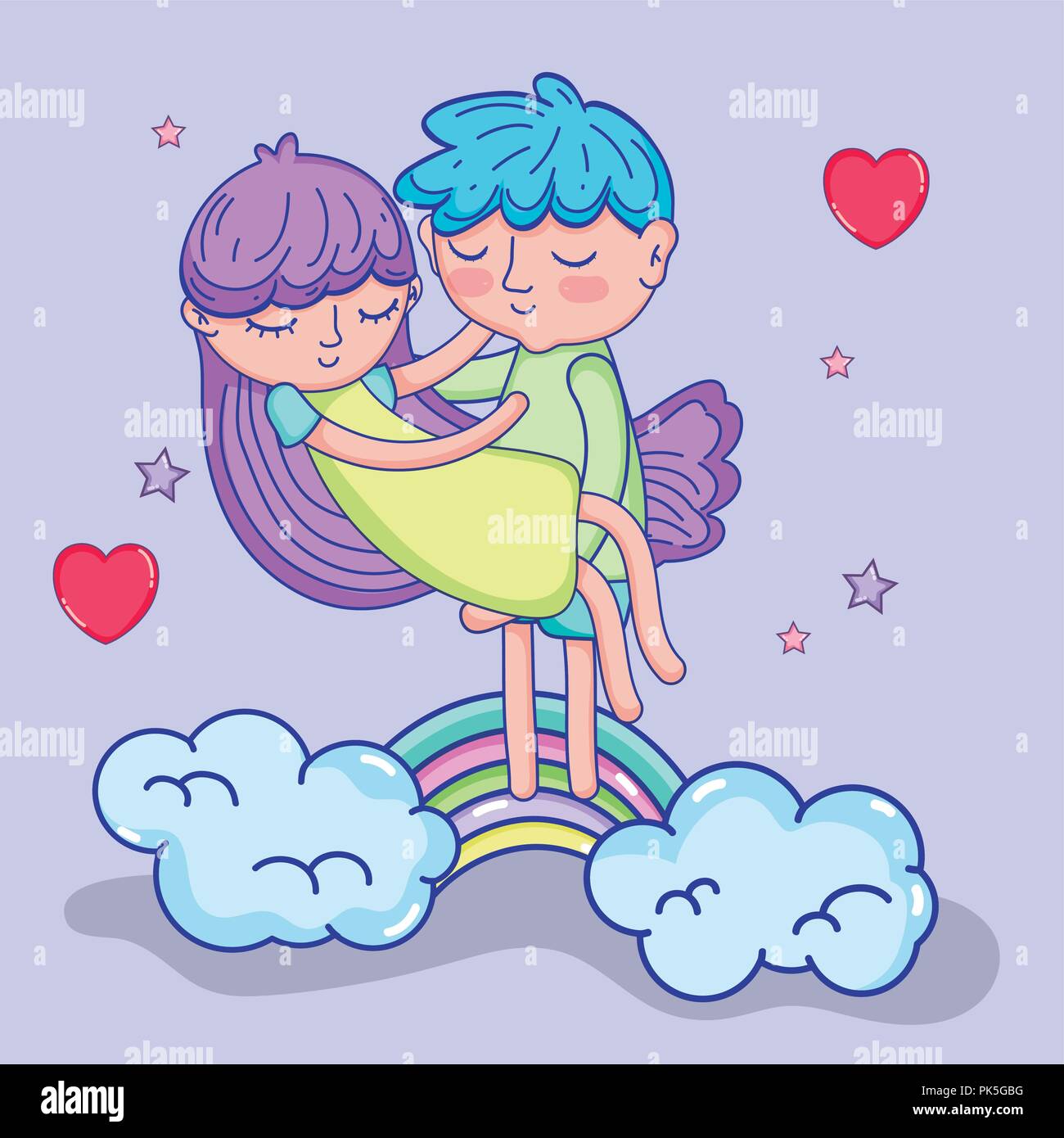 Boy and girl in love Stock Vector Image & Art - Alamy