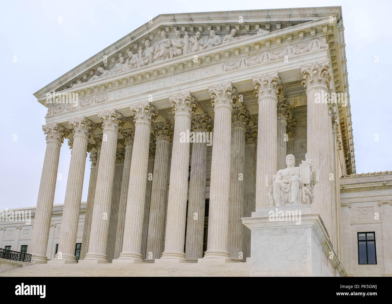 US Supreme Court building in Washington DC Stock Photo
