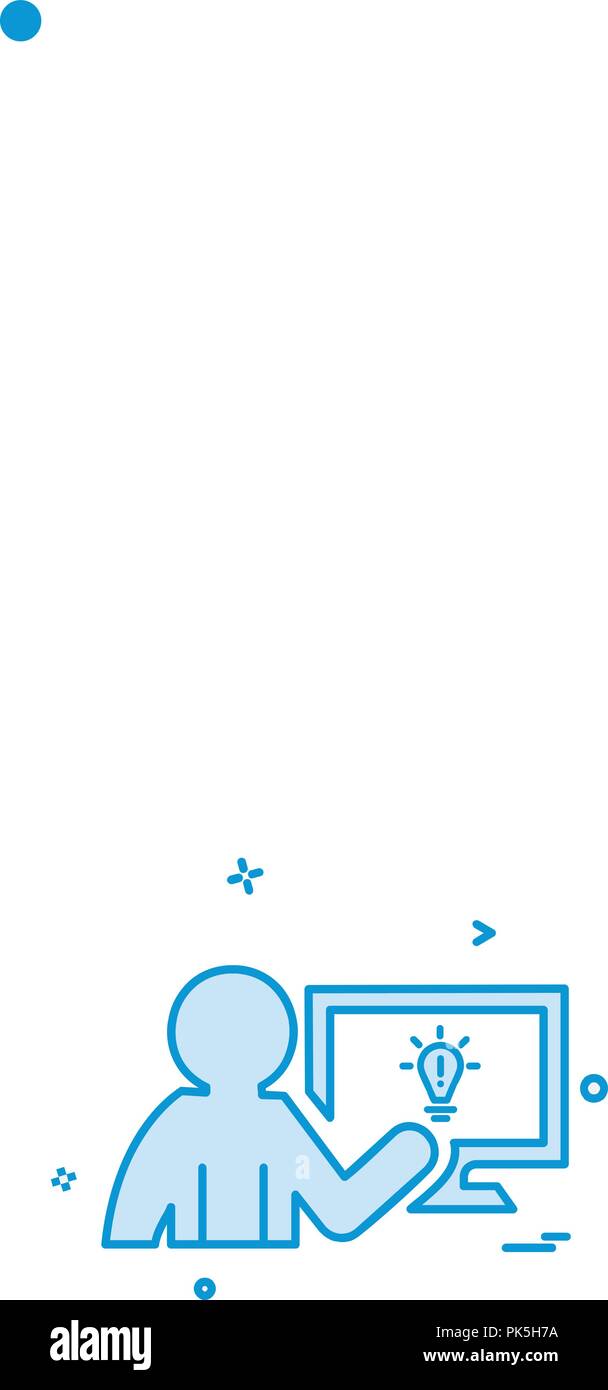 Computer icon design vector Stock Vector Image & Art - Alamy