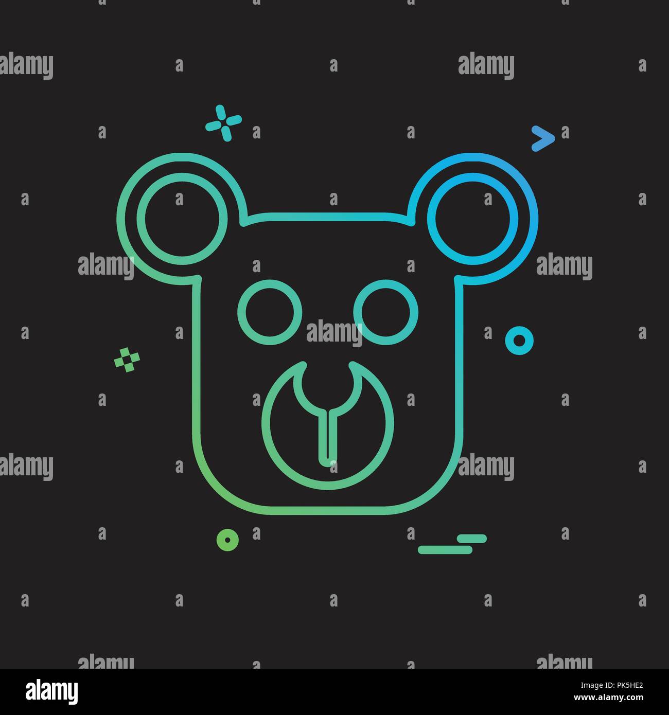 Bear icon design vector Stock Vector Image & Art - Alamy