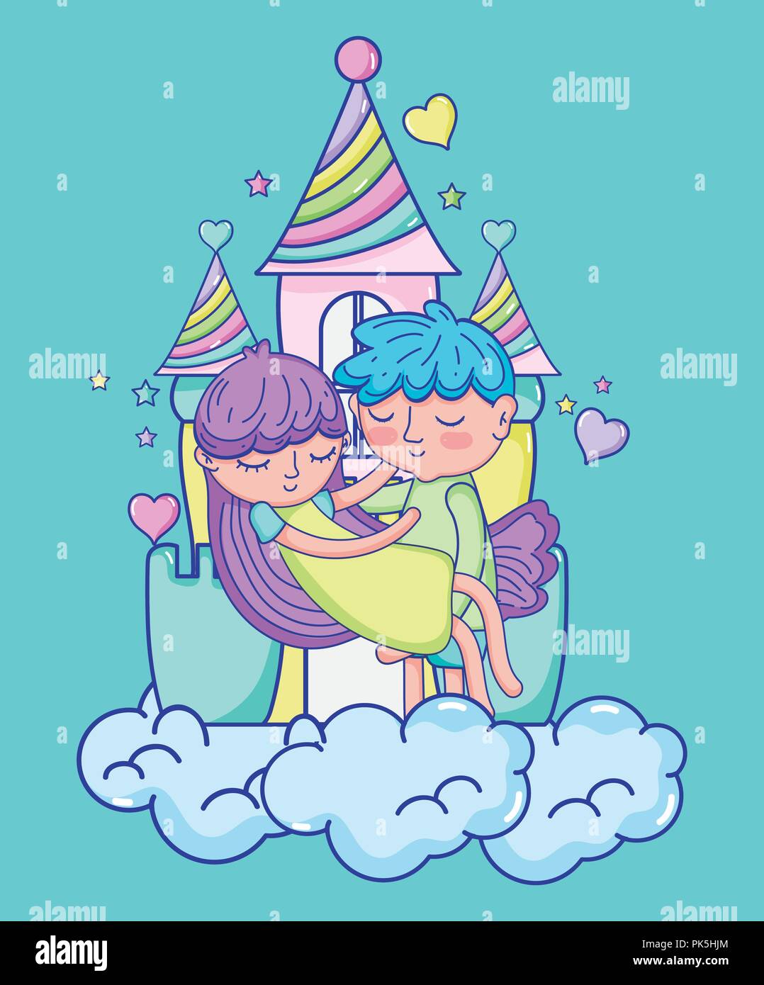 Boy and girl in love cartoons Stock Vector Image & Art - Alamy