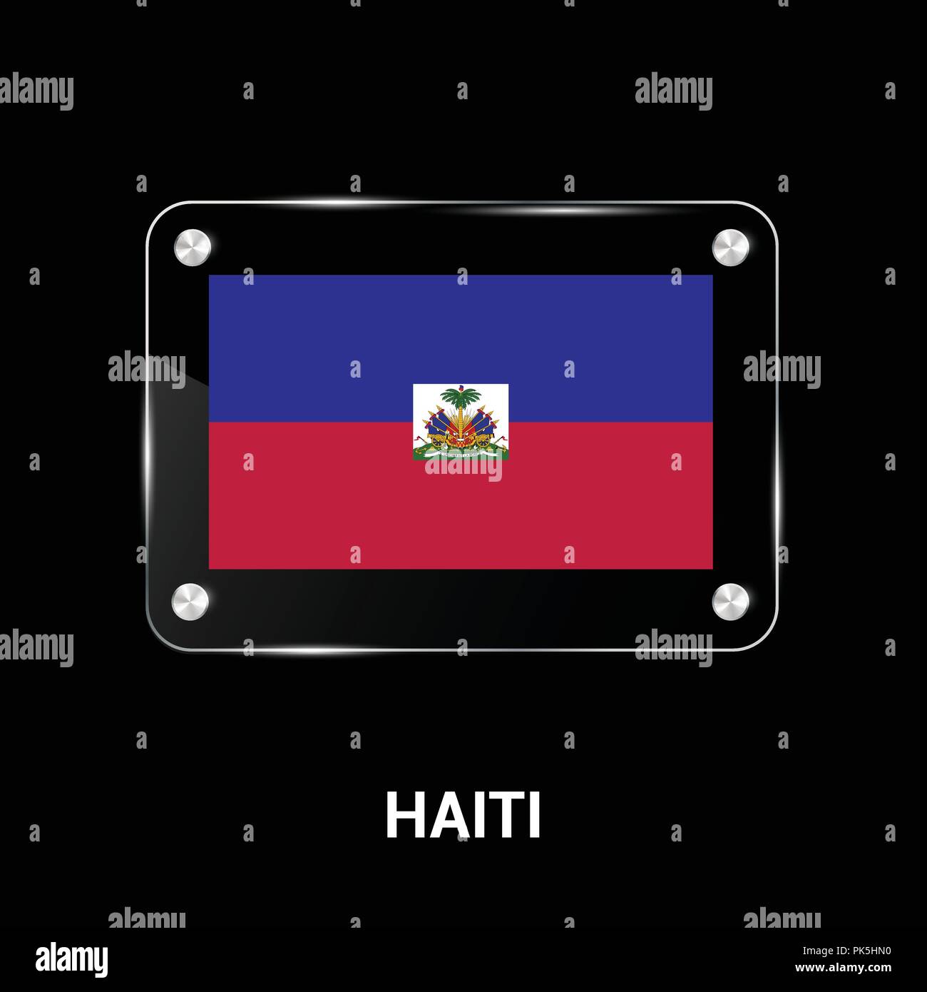 Flag of the republic of haiti Stock Vector Images - Alamy