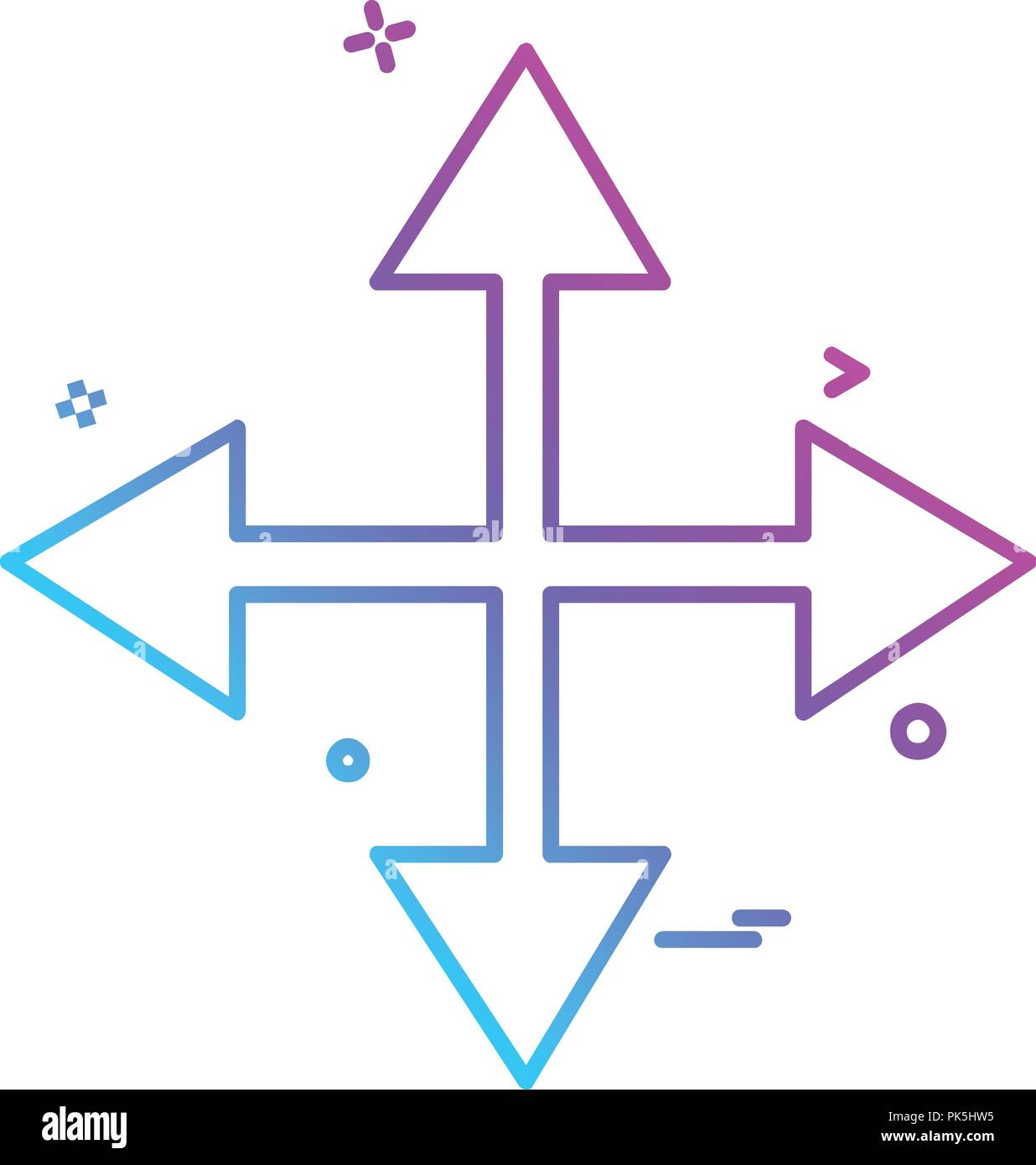Arrow icon design vector Stock Vector Image & Art - Alamy