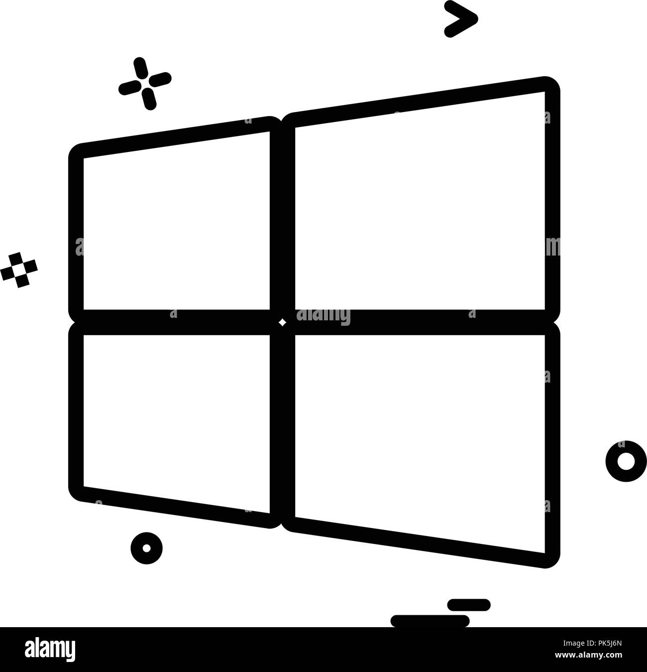 Windows icon design vector Stock Vector Image & Art Alamy