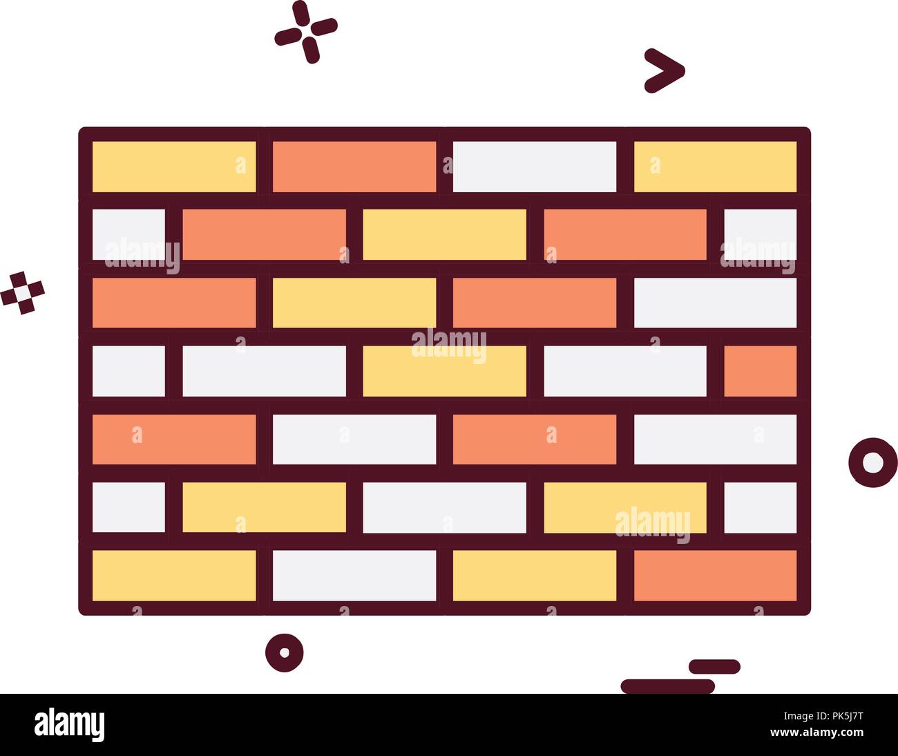 Wall icon design vector Stock Vector Image & Art - Alamy