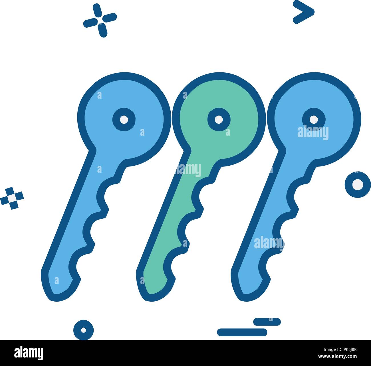 Key icon design vector Stock Vector Image & Art - Alamy