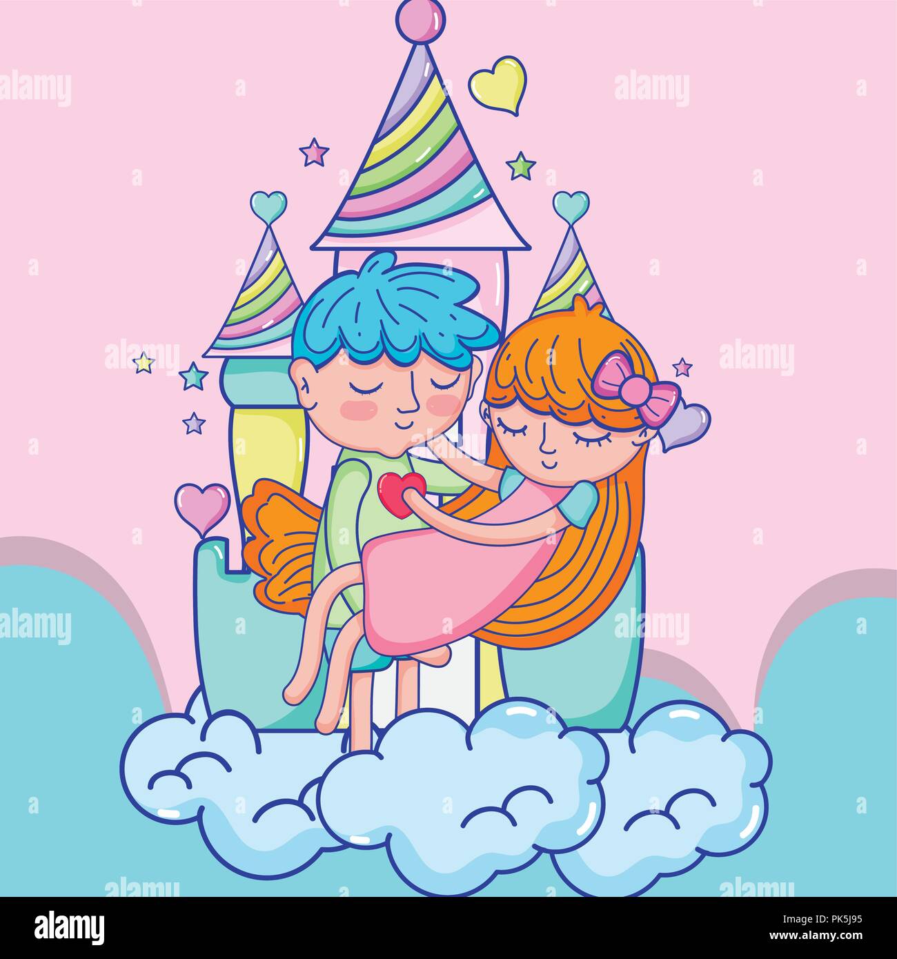 Boy and girl in love cartoons Stock Vector Image & Art - Alamy
