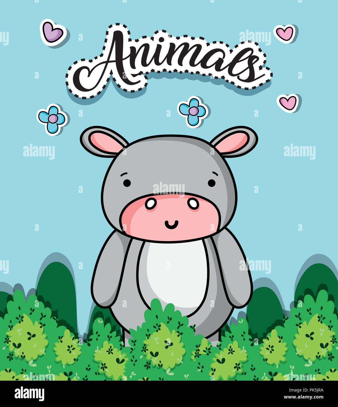 Hippo Drawing High Resolution Stock Photography And Images Alamy
