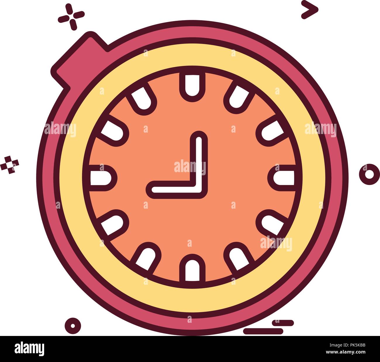 Time icon design vector Stock Vector Image & Art - Alamy