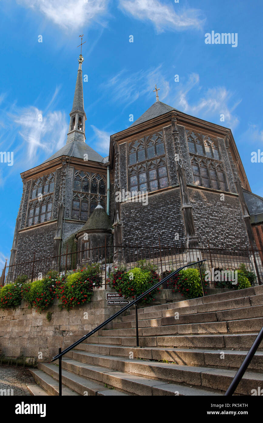 Saint Catherine Cathedral in Honfleur Stock Photo Alamy