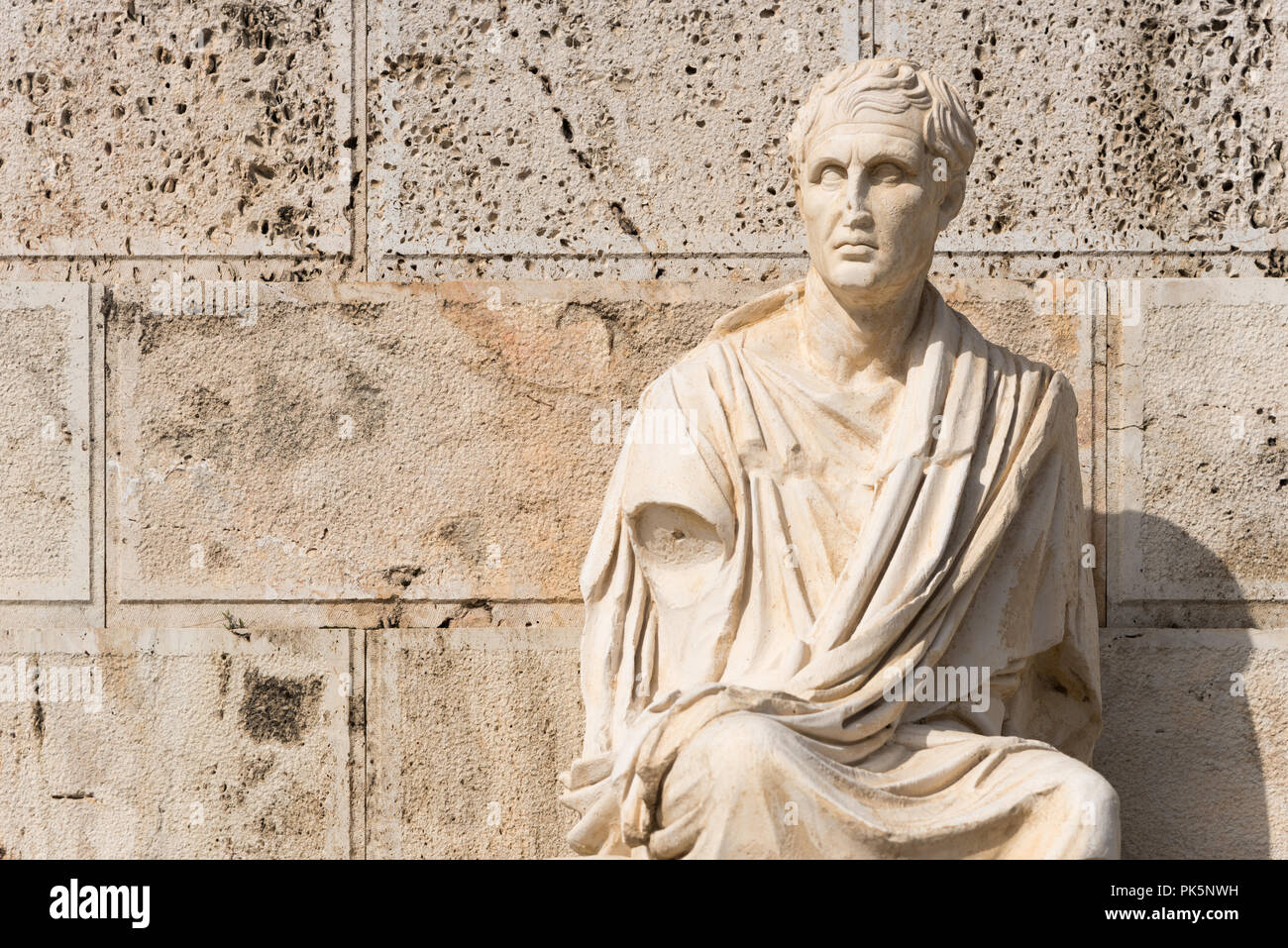 Old statue on Acropolis, Athens, Greece Stock Photo Alamy