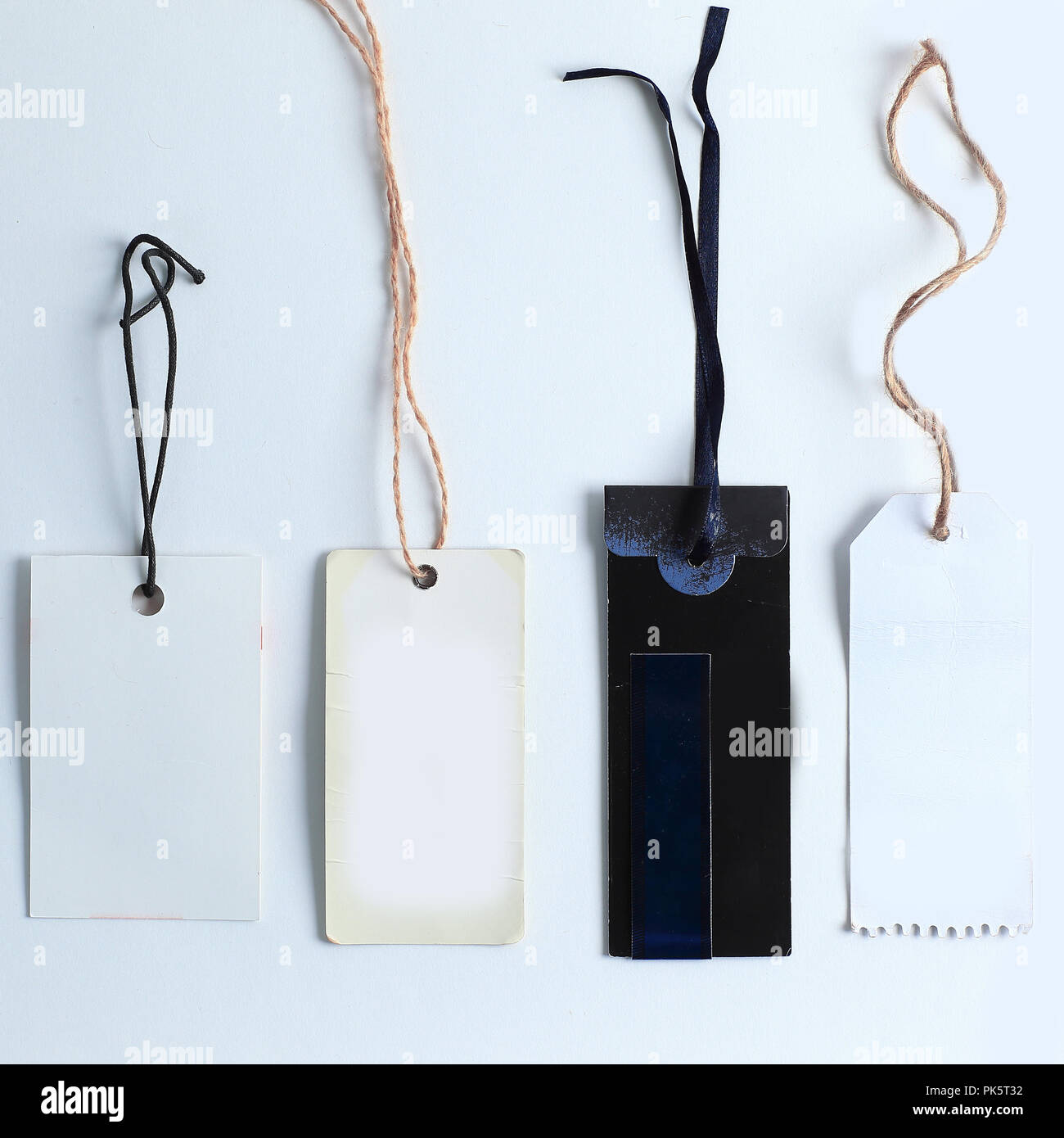 collection of decorative labels from a cardboard Stock Photo Alamy