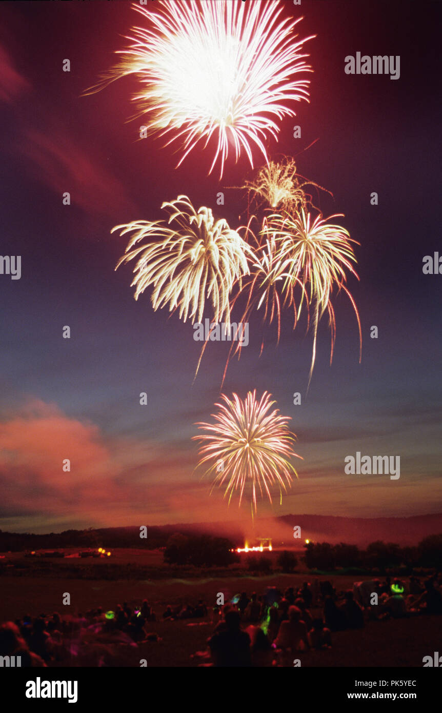 Fire works at Ida Lee Park in Leesburg Virginia Stock Photo Alamy