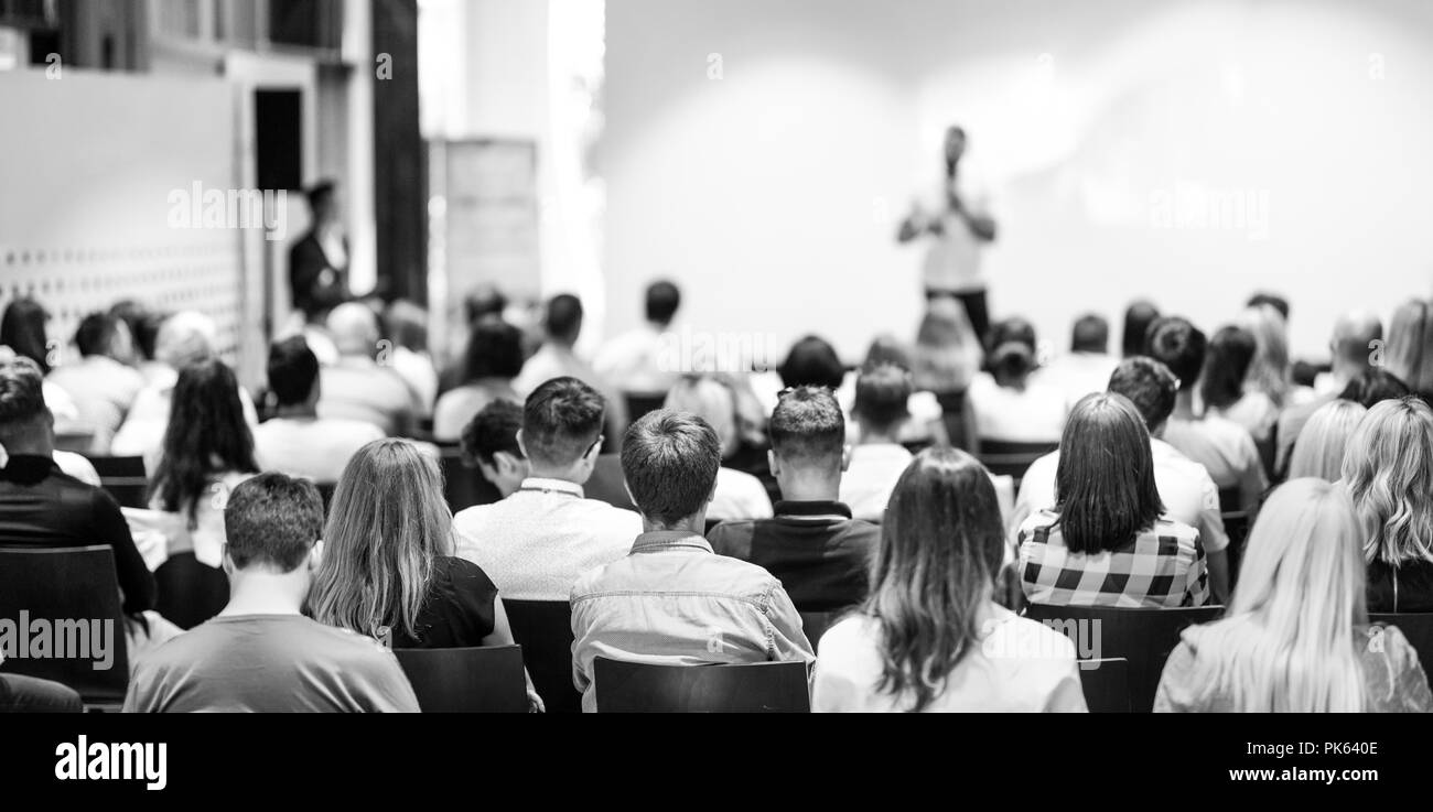 Black businessman giving presentation Black and White Stock Photos ...