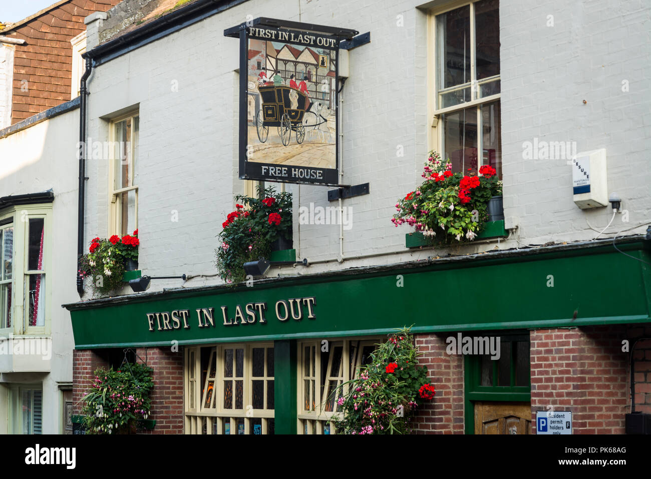 First in Last Out Pub, High Street, Hastings Old Town, East Sussex
