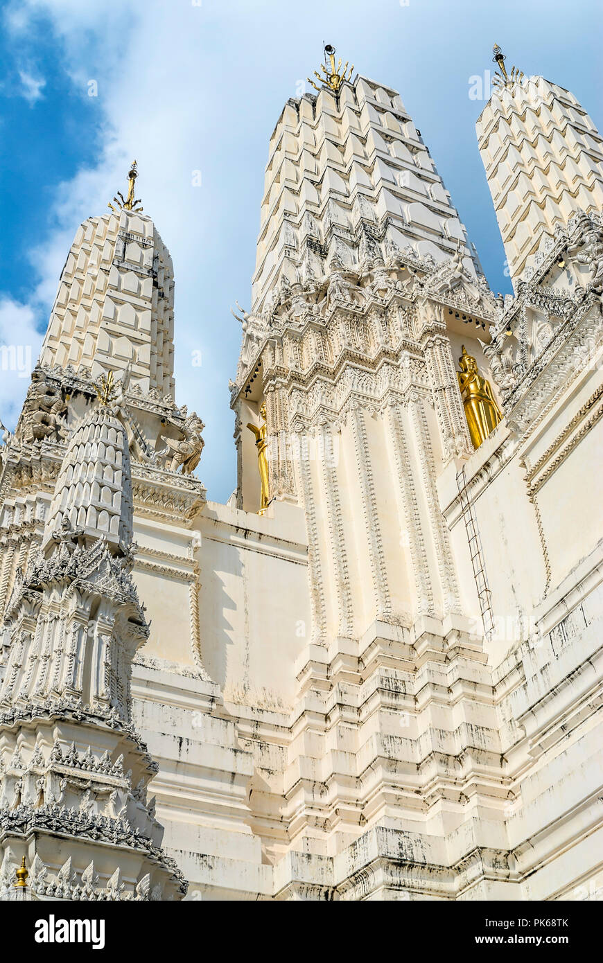Wat Mahathat Worawihan Temple, Phetchaburi, Thailand Stock Photo