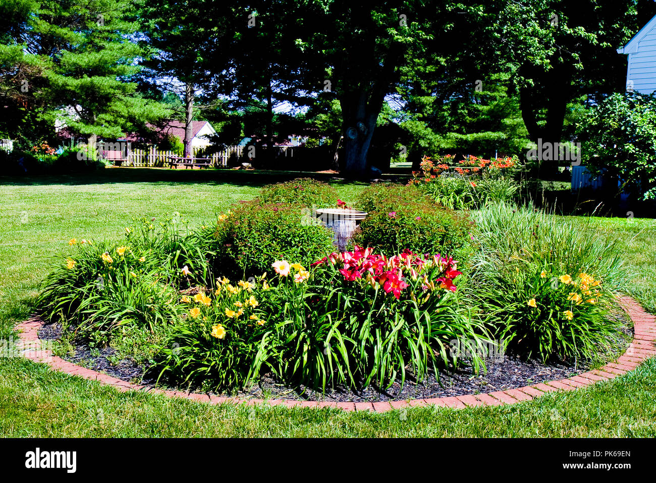 Beautiful Backyard Gardens Stock Photo 218342061 Alamy