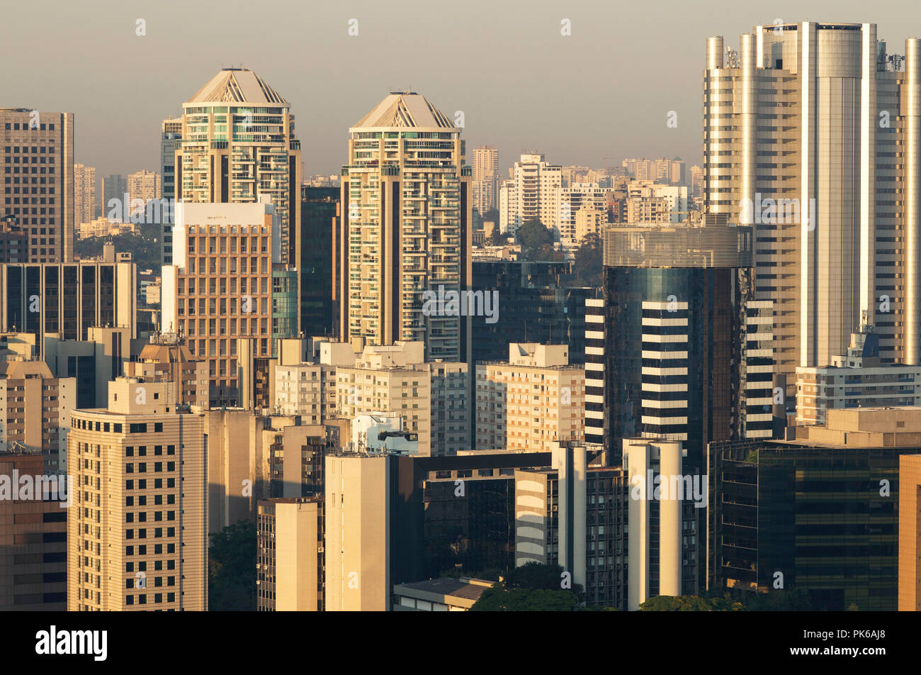 Big city in the world. Sao Paulo Brazil, South America. Stock Photo