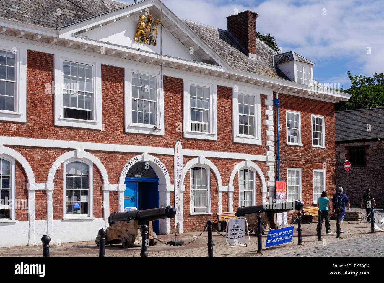 Custom House Exeter Quay Exeter Devon England Stock Photo