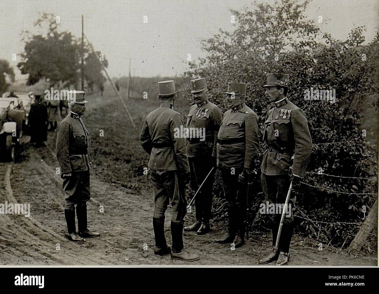 Besichtigung des Kommandos der 2.Kavalleriedivision der 7. Armee am 24.