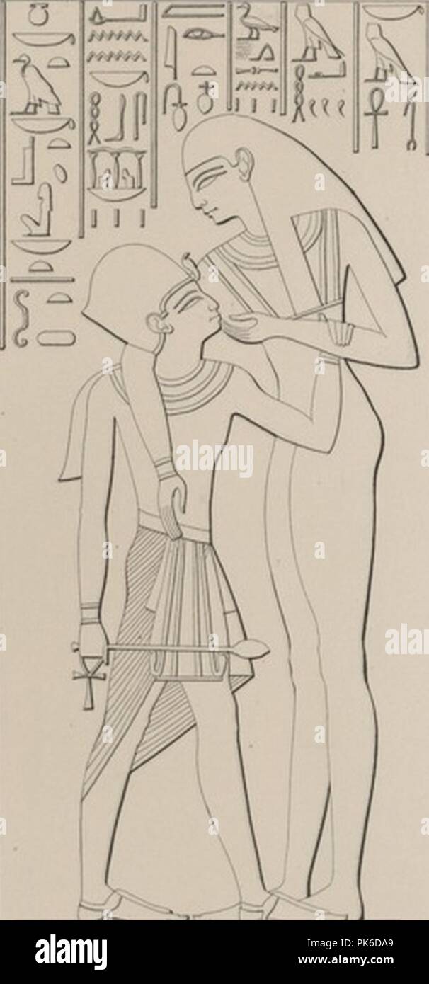 Bet el-Wali (Lepsius Abth.III Bl.177 g). Stock Photo