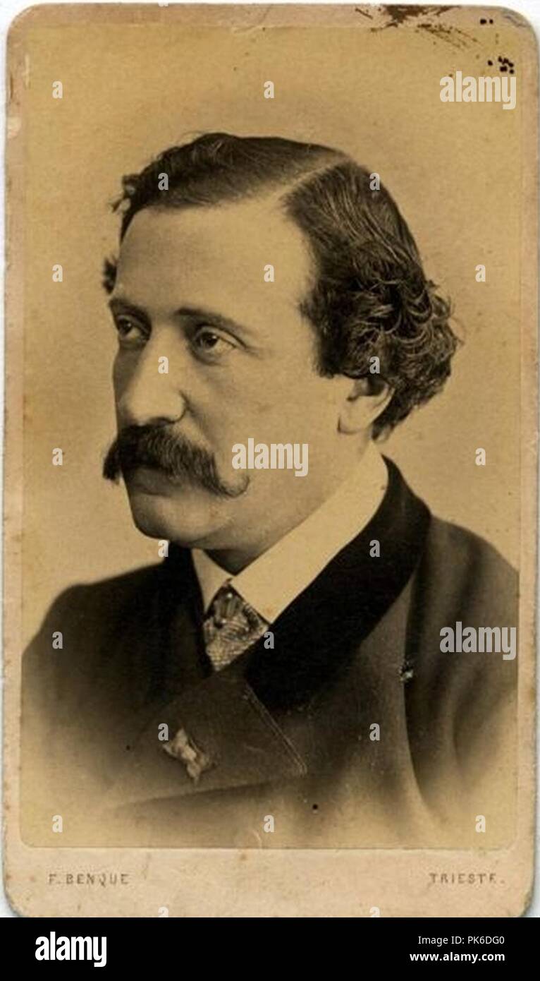 Benque Franz (1841-1921) - Luigi Bellotti Bon (ca. 1875). Stock Photo
