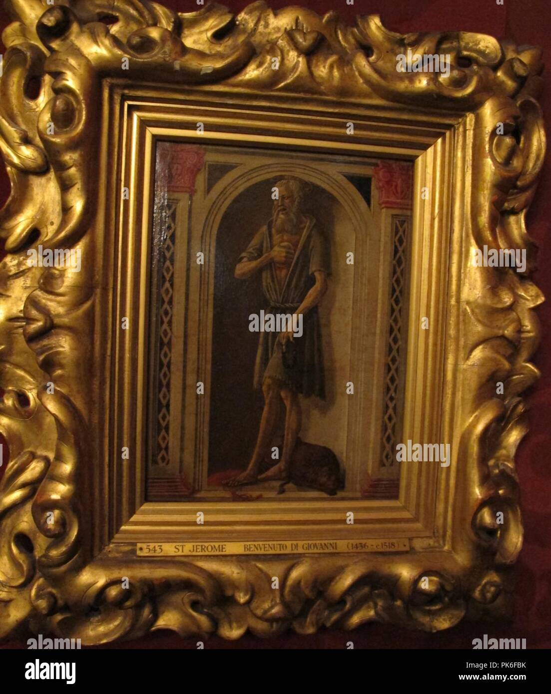 Benvenuto di giovanni, san girolamo Stock Photo Alamy