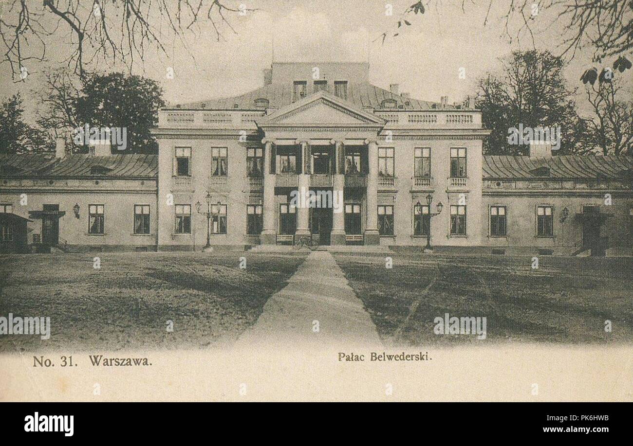 Belweder 1908. Stock Photo