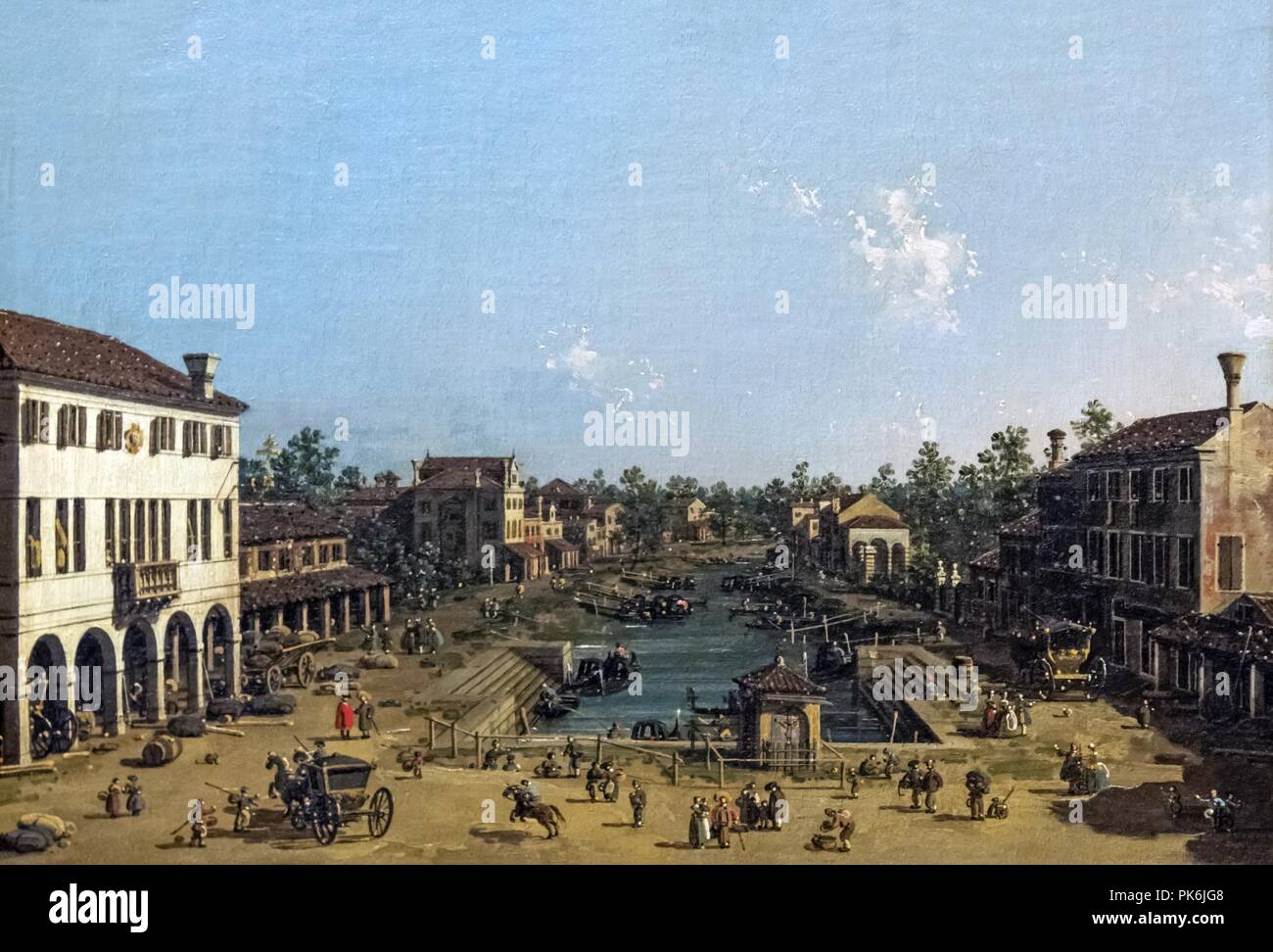 Bemberg Fondation Toulouse - Vue de Mestre - Canaletto - ca 1740 - Inv 1010. Stock Photo