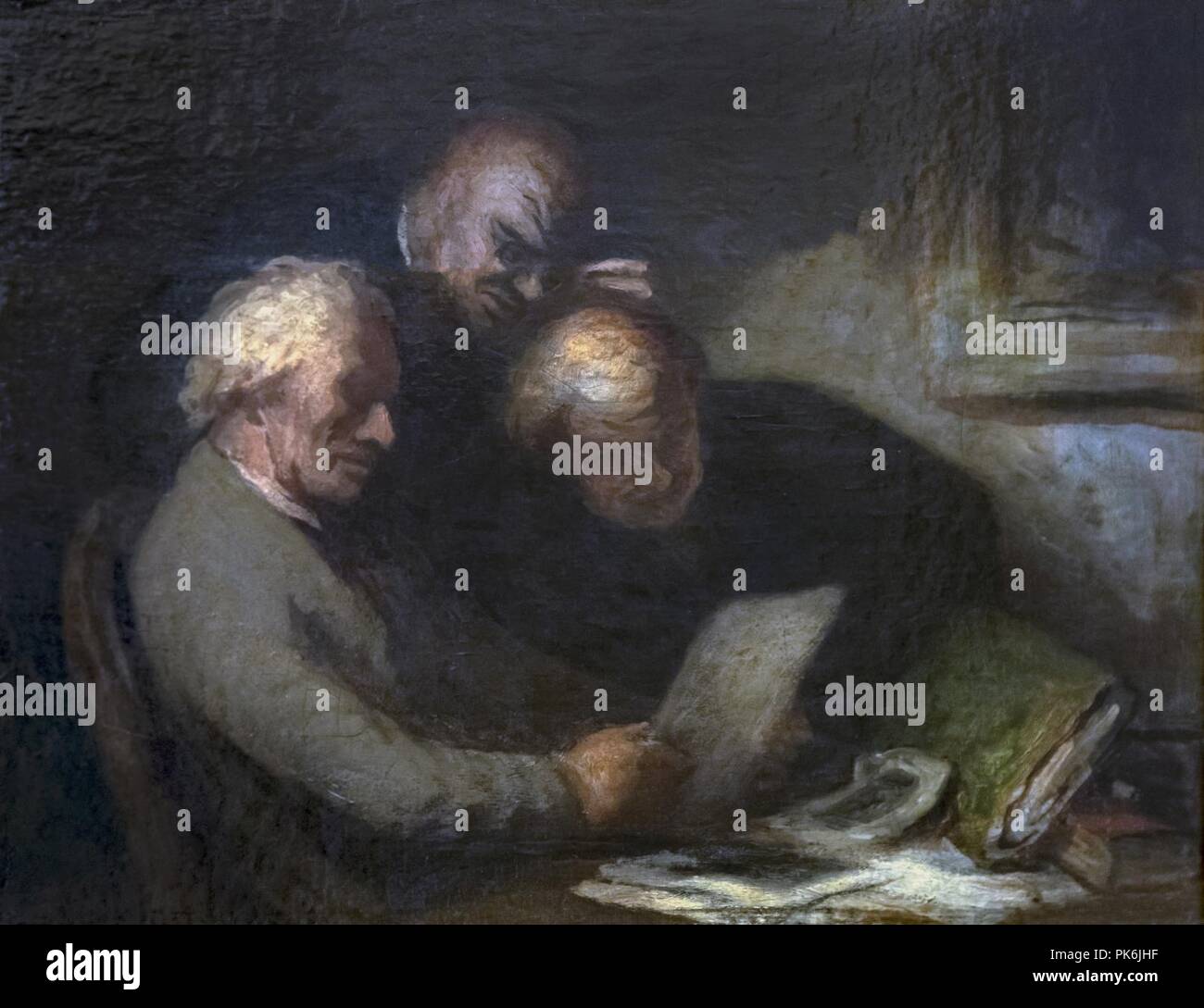 Bemberg Fondation Toulouse - Les collectionneurs d'estampes - Honoré Daumier Inv.2197. Stock Photo