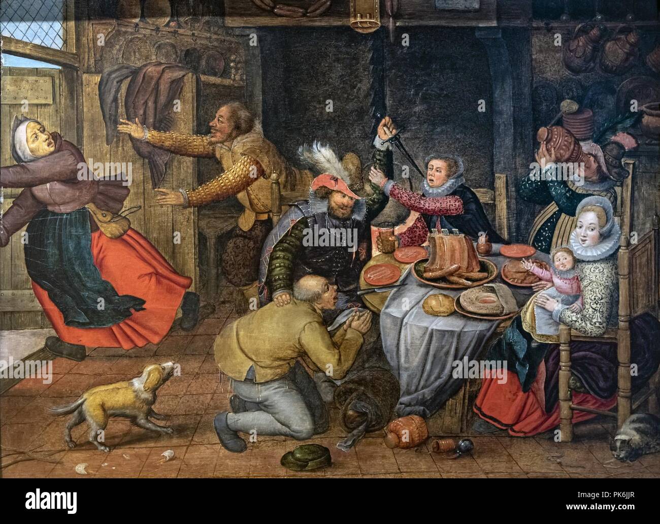 Bemberg Fondation Toulouse - Scène d'auberge - Pieter Brueghel le Jeune - Inv.1059. Stock Photo
