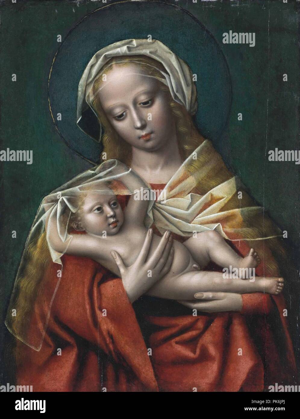 Ambrosius Benson - The Virgin and Child. Stock Photo