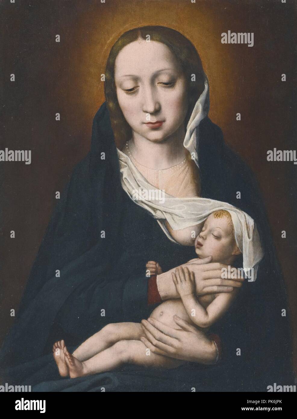 Ambrosius Benson - Virgin and Child. Stock Photo