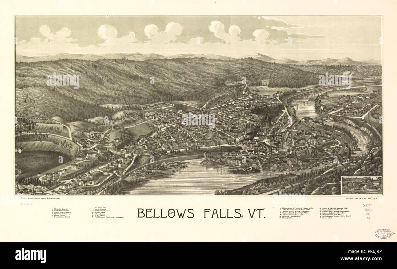 Bellows Falls, Vt Stock Photo Alamy