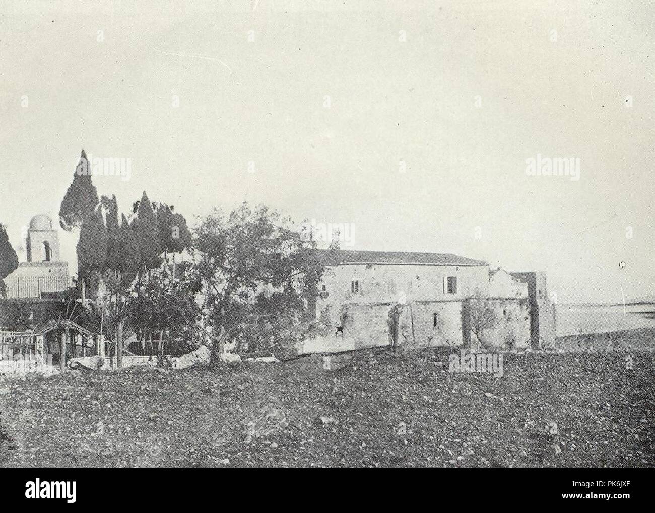 Belmont Abbey South East View Camille Enlart 1921 Stock Photo Alamy