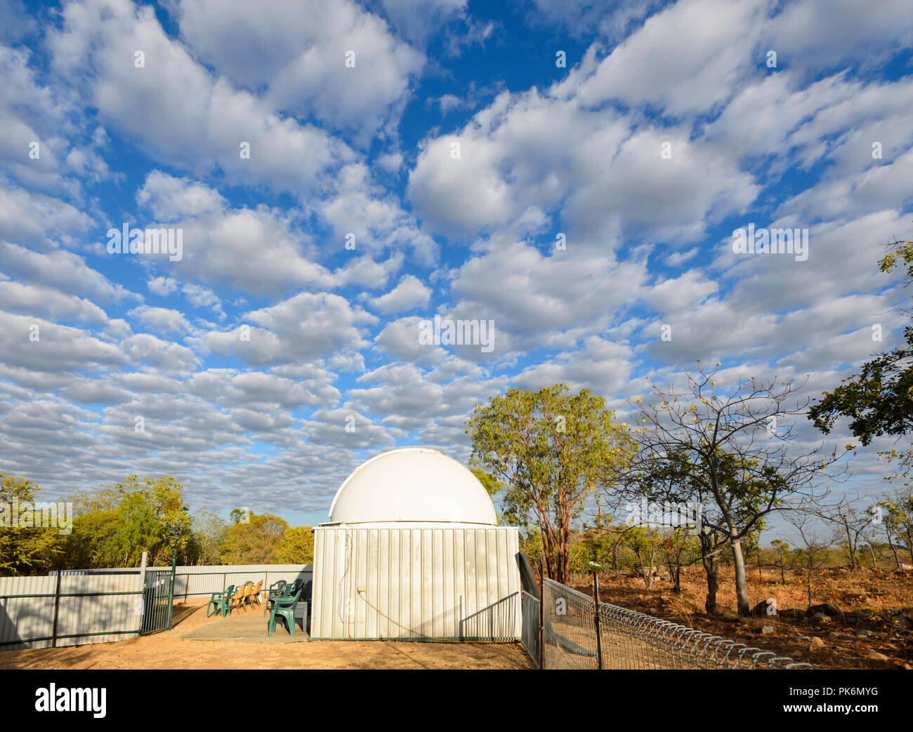 Observatory at Chillagoe Observatory and Eco-Lodge, Northern Queensland, QLD, Australia Stock Photo