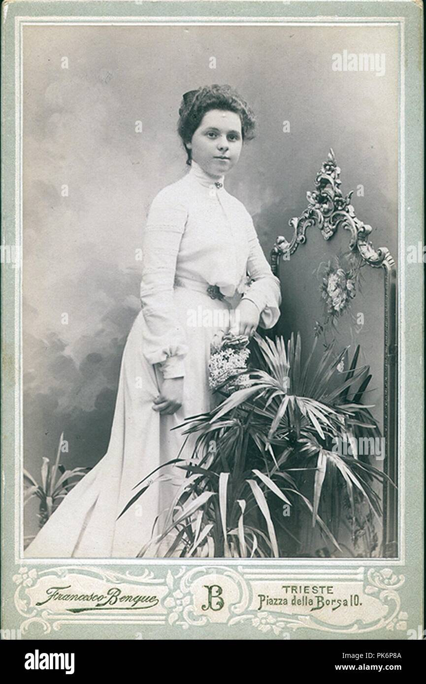Benque, Franz (1841-1921) - Donna. Stock Photo