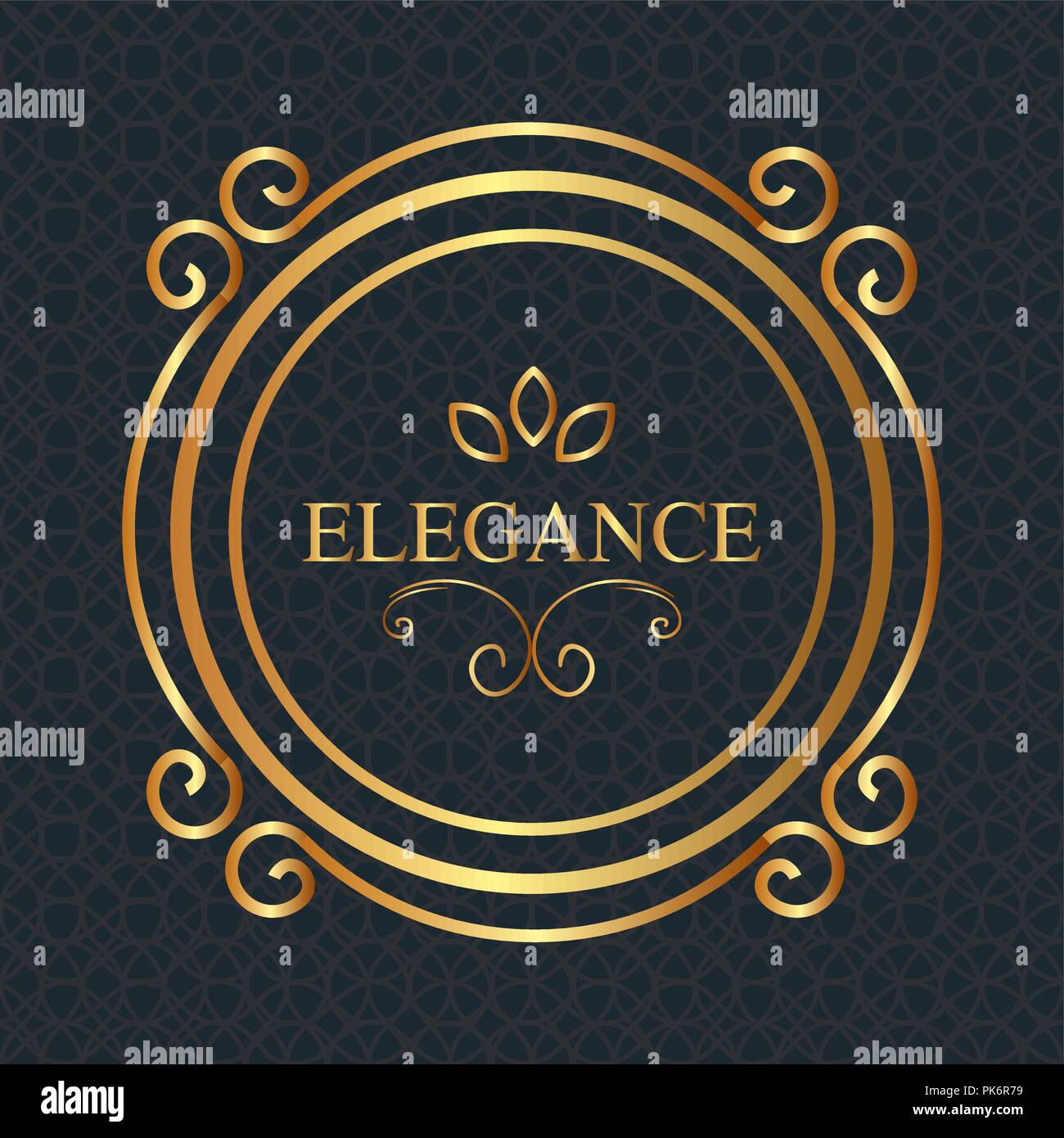 elegance style golden frame Stock Vector Image & Art - Alamy