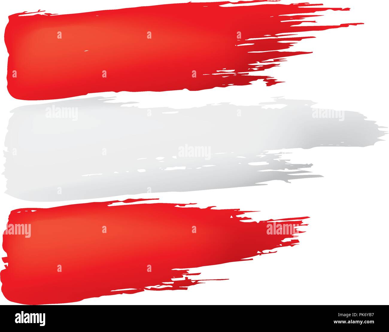 Austria flag, vector illustration on a white background Stock Vector ...