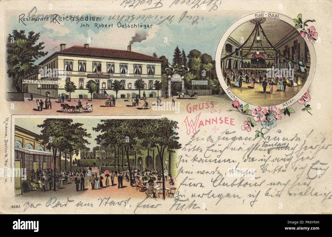 Berlin Zehlendorf Berlin Wannsee Restaurant Reichsadler Stock