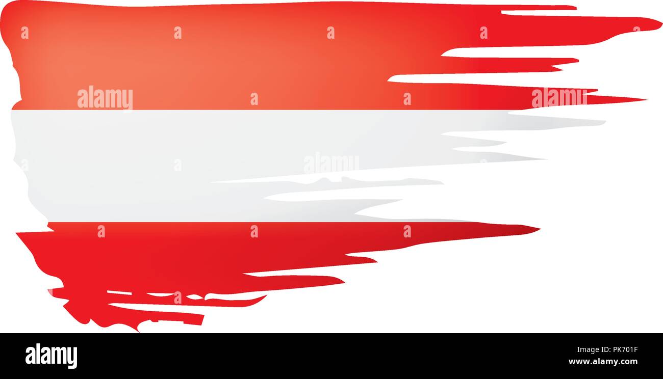 Austria flag, vector illustration on a white background Stock Vector ...