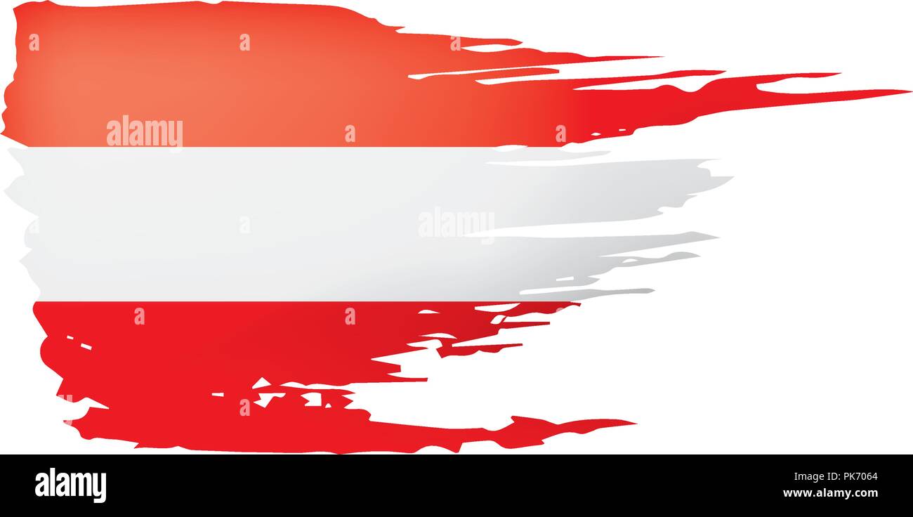 Austria flag, vector illustration on a white background Stock Vector ...