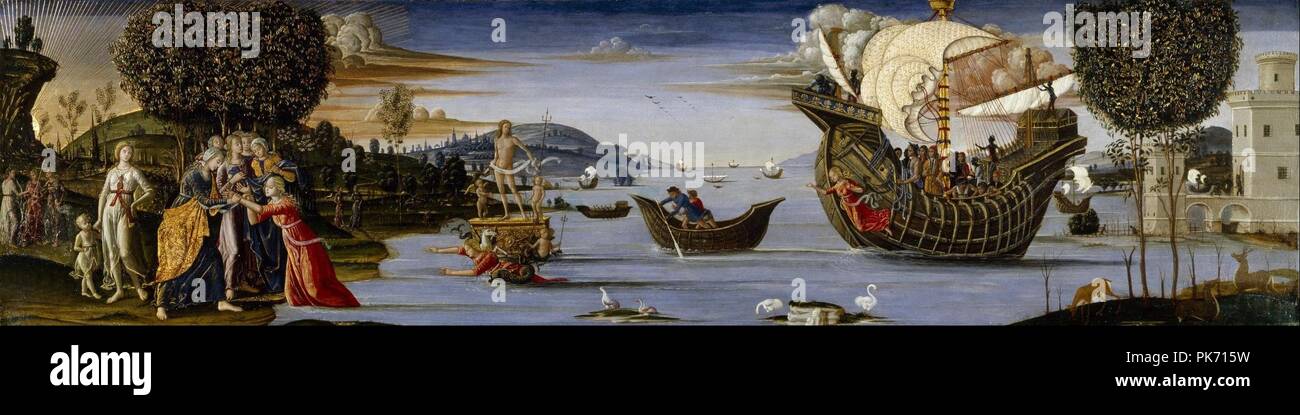 Bernardino Fungai The Beloved Of Enalus Sacrificed To Poseidon And Spared Stock Photo Alamy