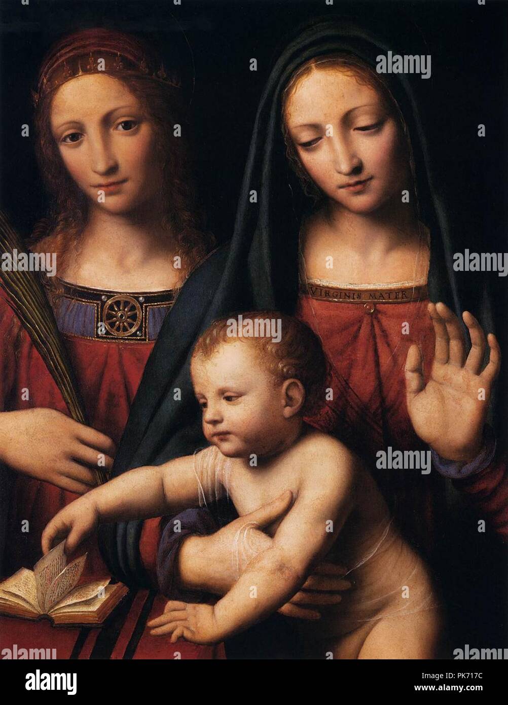 Bernardino Luini - Madonna and Child with Sts Catherine and Barbara ...