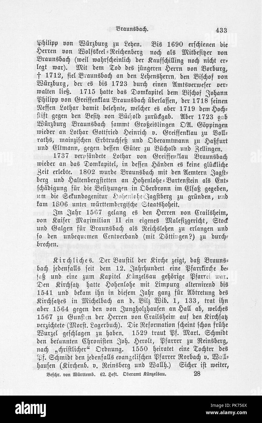 Beschreibung Des Oberamts Neresheim – Livre Allemand 1962, Histoire Locale (Ortsgeschichte)