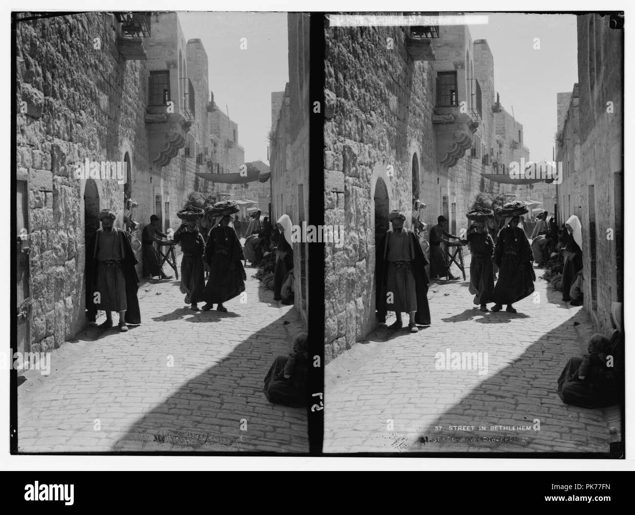 Bethlehem. Street scene. (Street leading to the Church of the Nativity