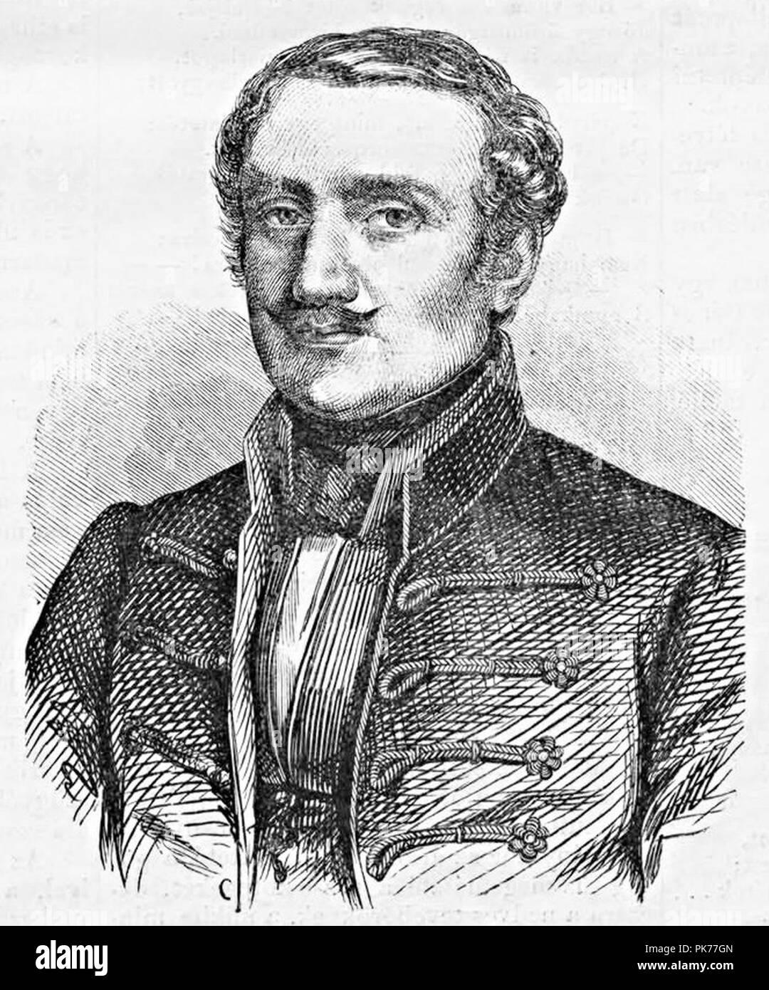 Bethlen János 1792–1851. Stock Photo