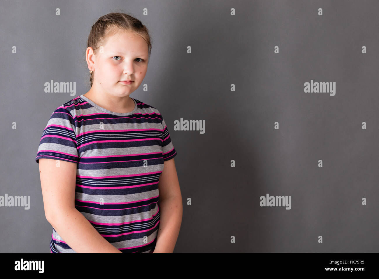 Fat school girl hi-res stock photography and images - Alamy