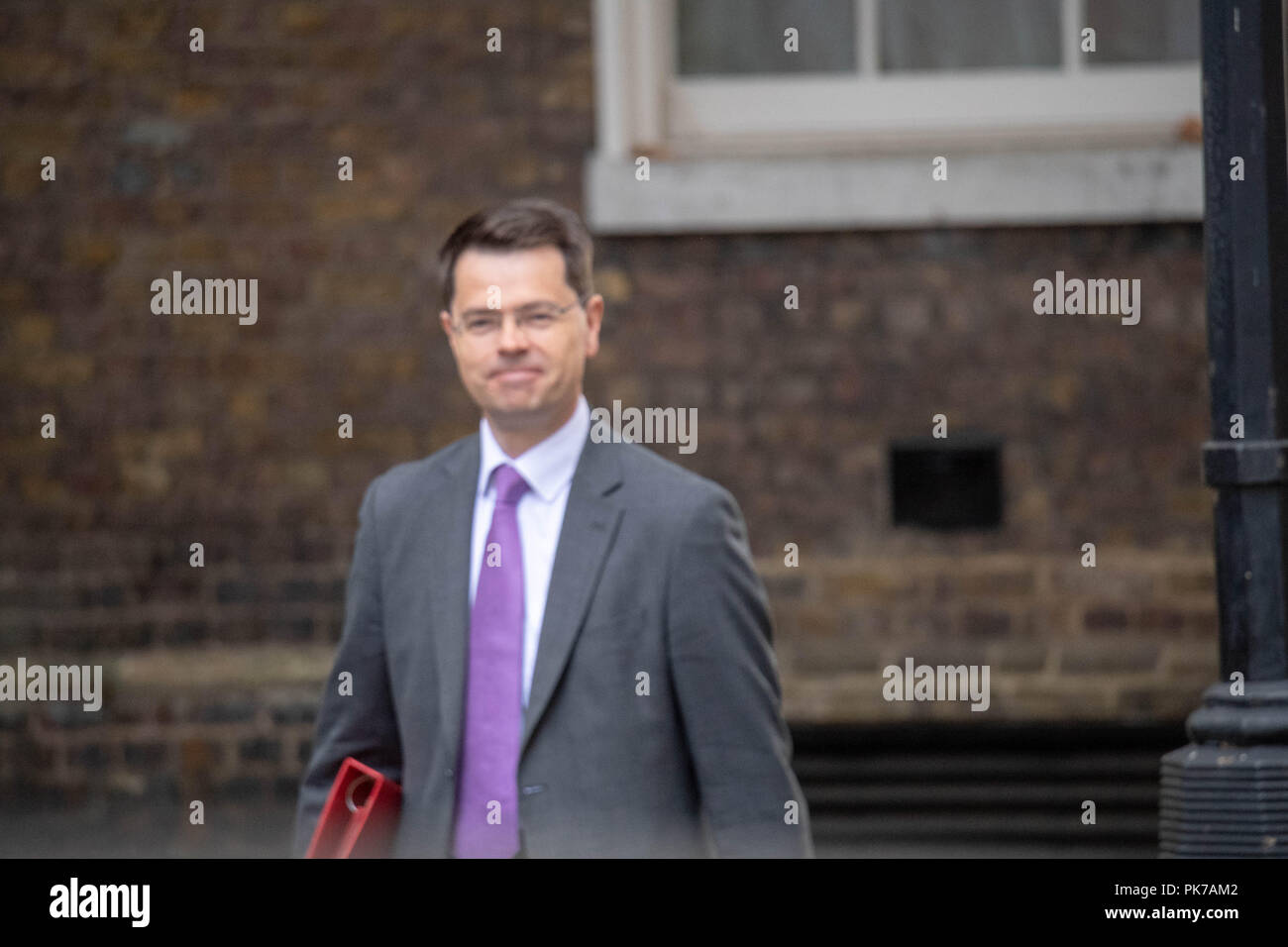 London 11th September 2018,James Brokenshire MP PC, Housing and Communities Secretary , arrives at a  Cabinet meeting at 10 Downing Street, London Credit Ian Davidson/Alamy Live News Stock Photo