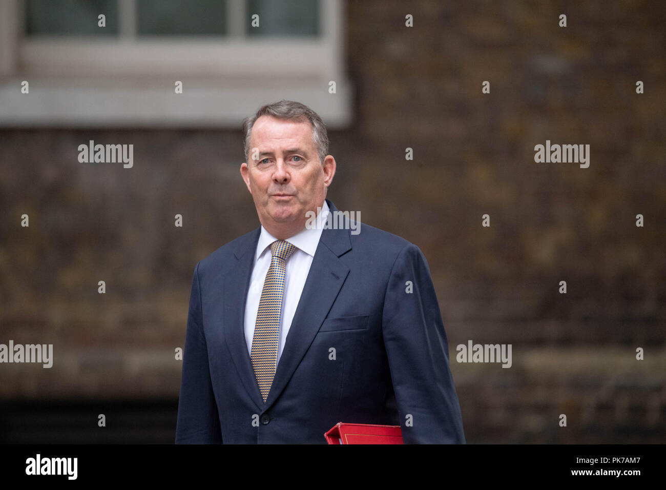 London 11th September 2018, Dr Liam Fox, International Trade Secretary , arrives at a  Cabinet meeting at 10 Downing Street, London Credit Ian Davidson/Alamy Live News Stock Photo